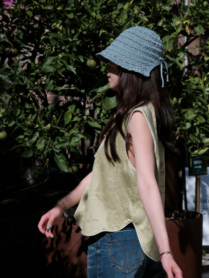 Whisper of Jade - Mint Green Vest (玉风新翠)