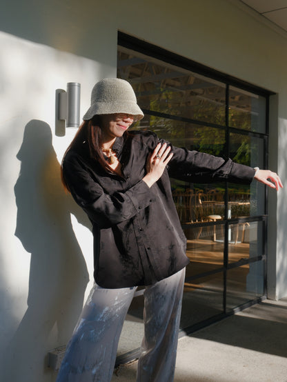 ink-wash_print_mandarin_collar_shirt