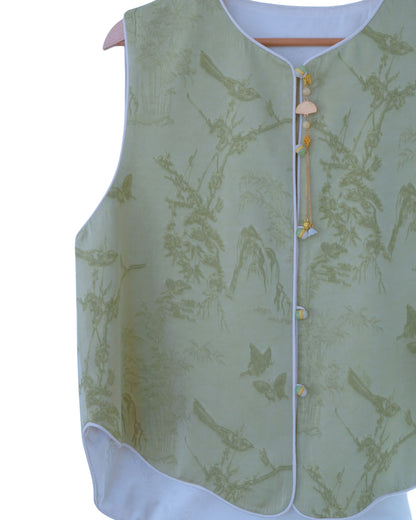 Whisper of Jade - Mint Green Vest (玉风新翠)